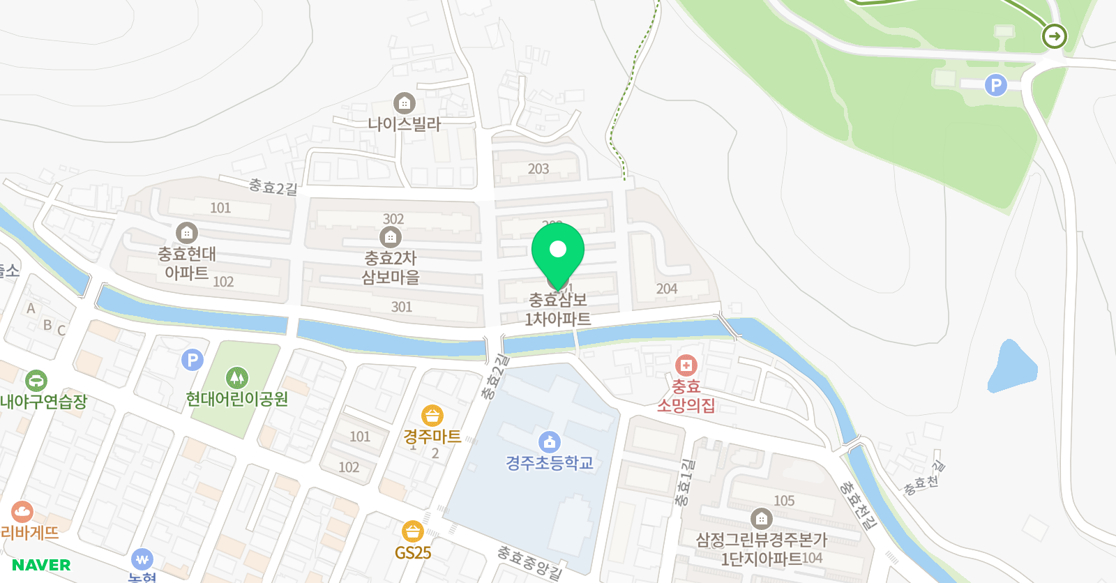 빨간펜 수학의달인 충효삼보점 위치