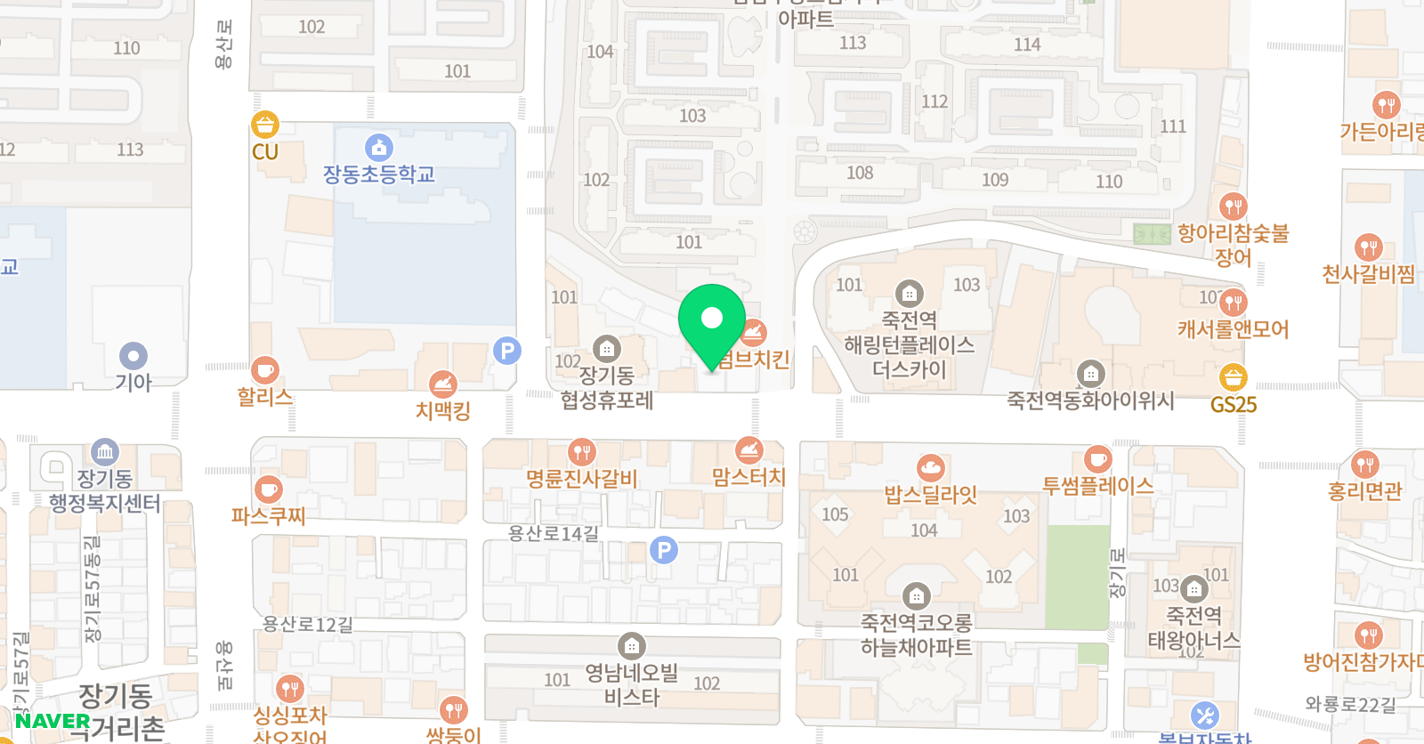 아소비 큐미르 감삼주니어 학원 위치