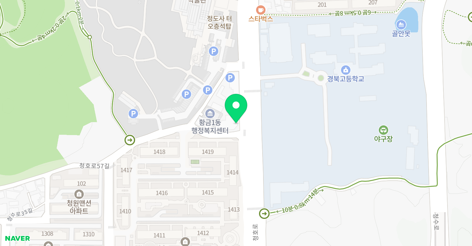 황금 셜 대학원 위치