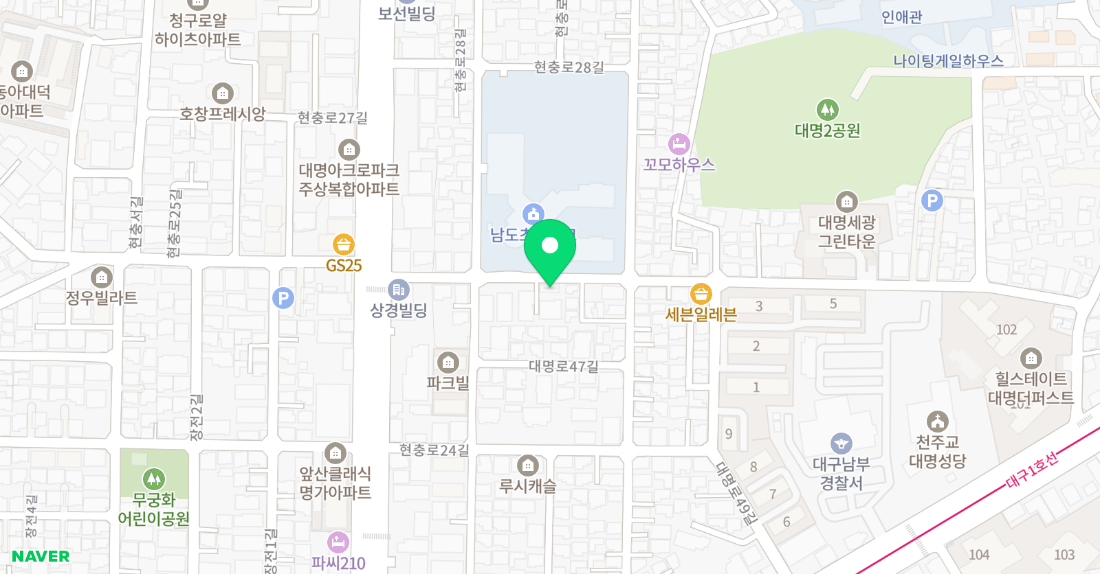 예일피아노교습소 위치