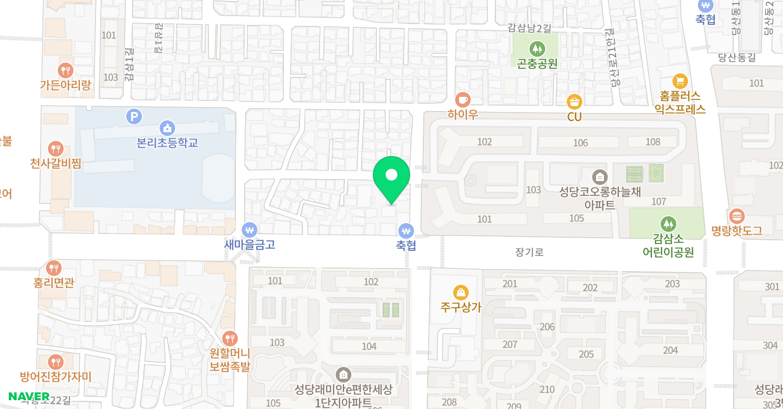 아트 잉글리쉬존학원 위치
