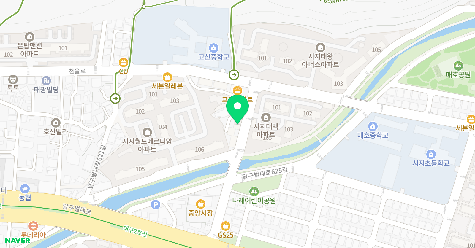코리아 태권도 위치