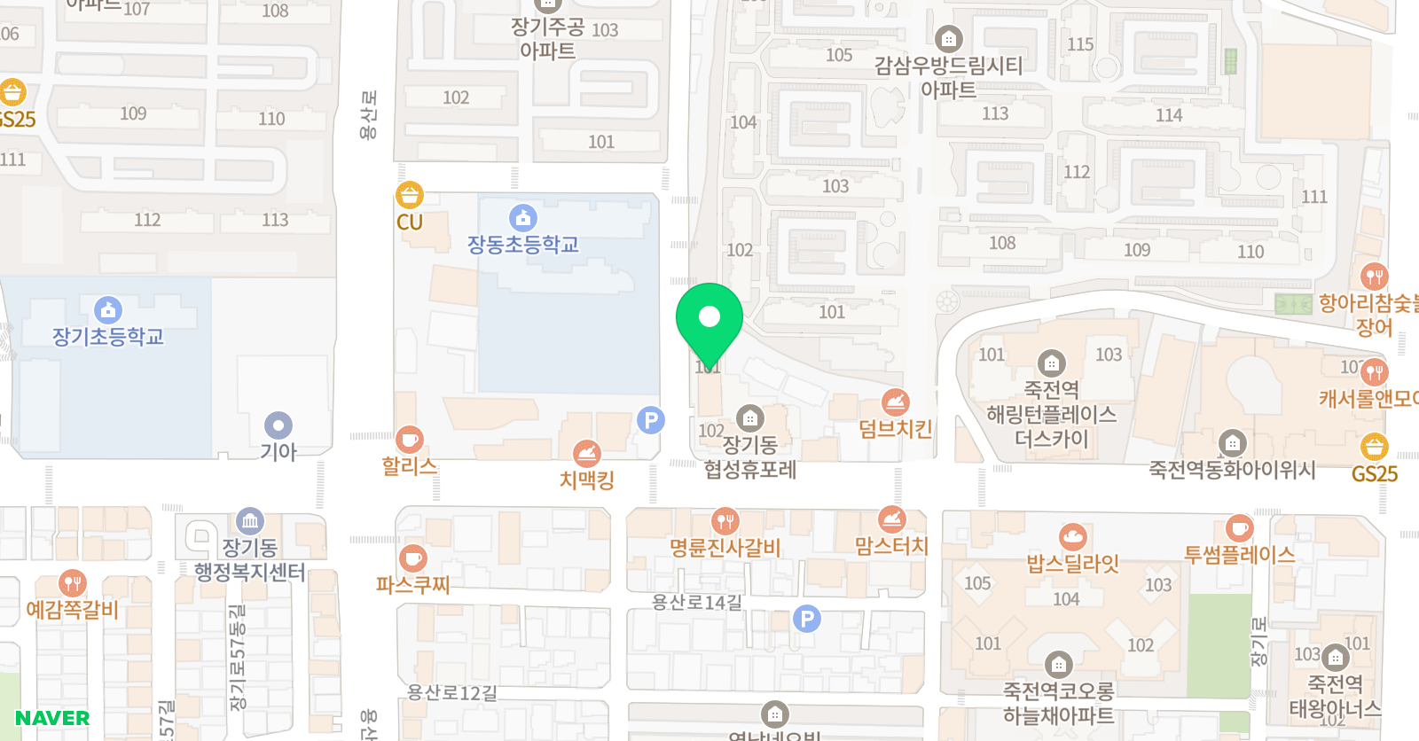 소피앤 영어학원 대구장기점 위치