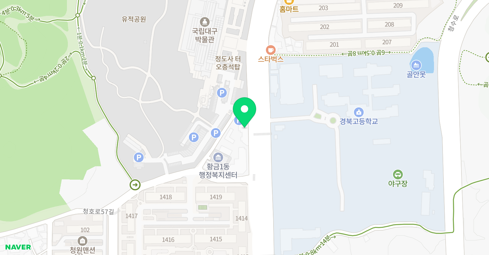 DUP 어학원 위치