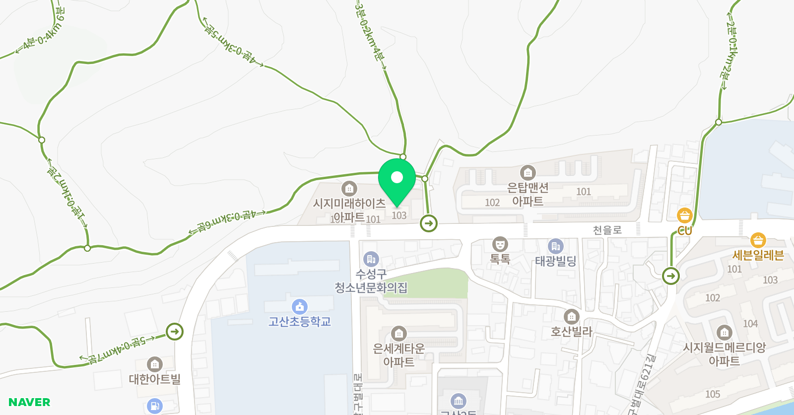 한우리독서토론논술 대구수성고산독서교실 위치