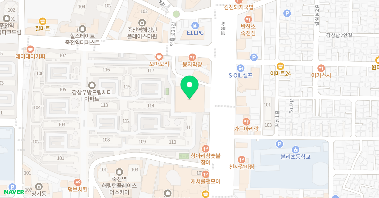 미술로생각하기 대구달서죽전센터 위치
