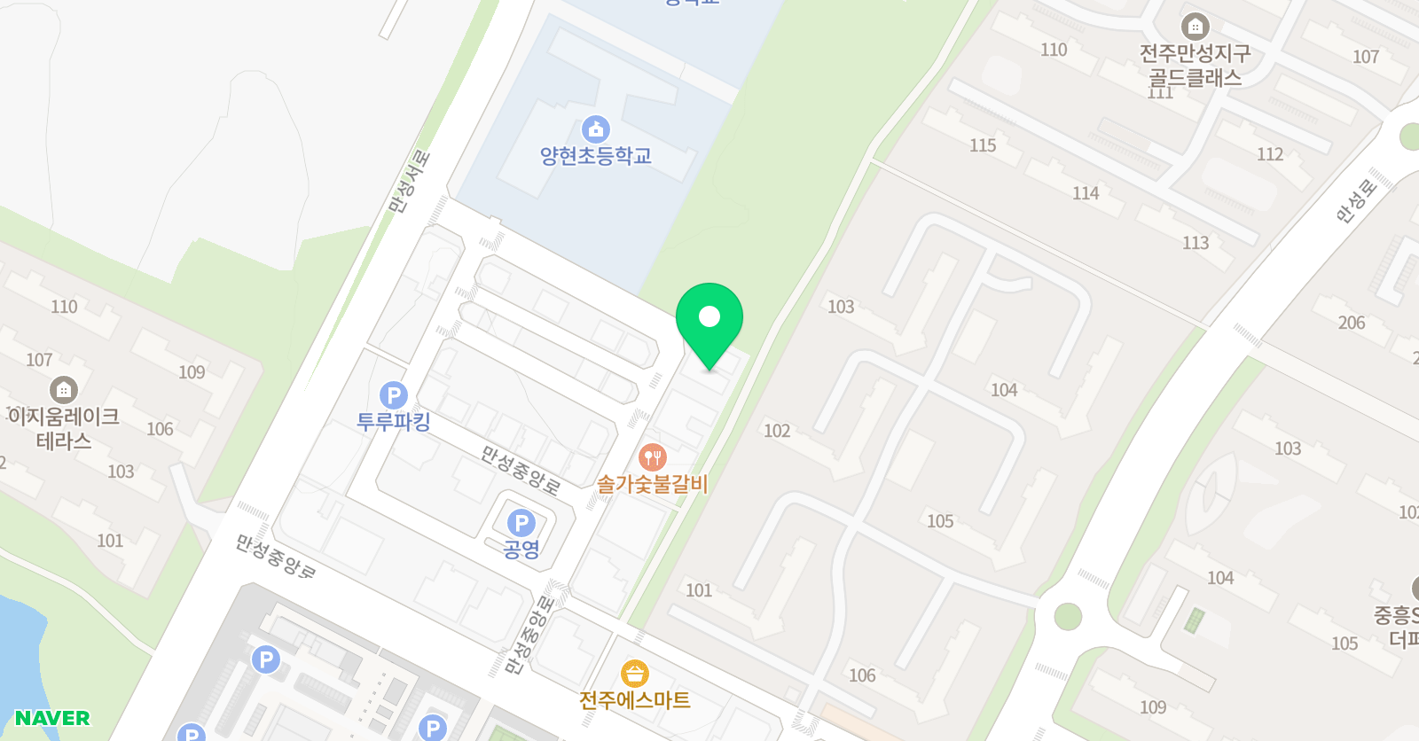 지앤비 어학원 양현캠퍼스 위치