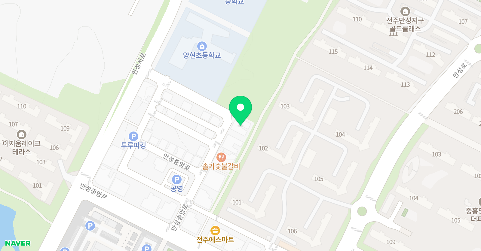 인재숲 초등전과목학원 위치