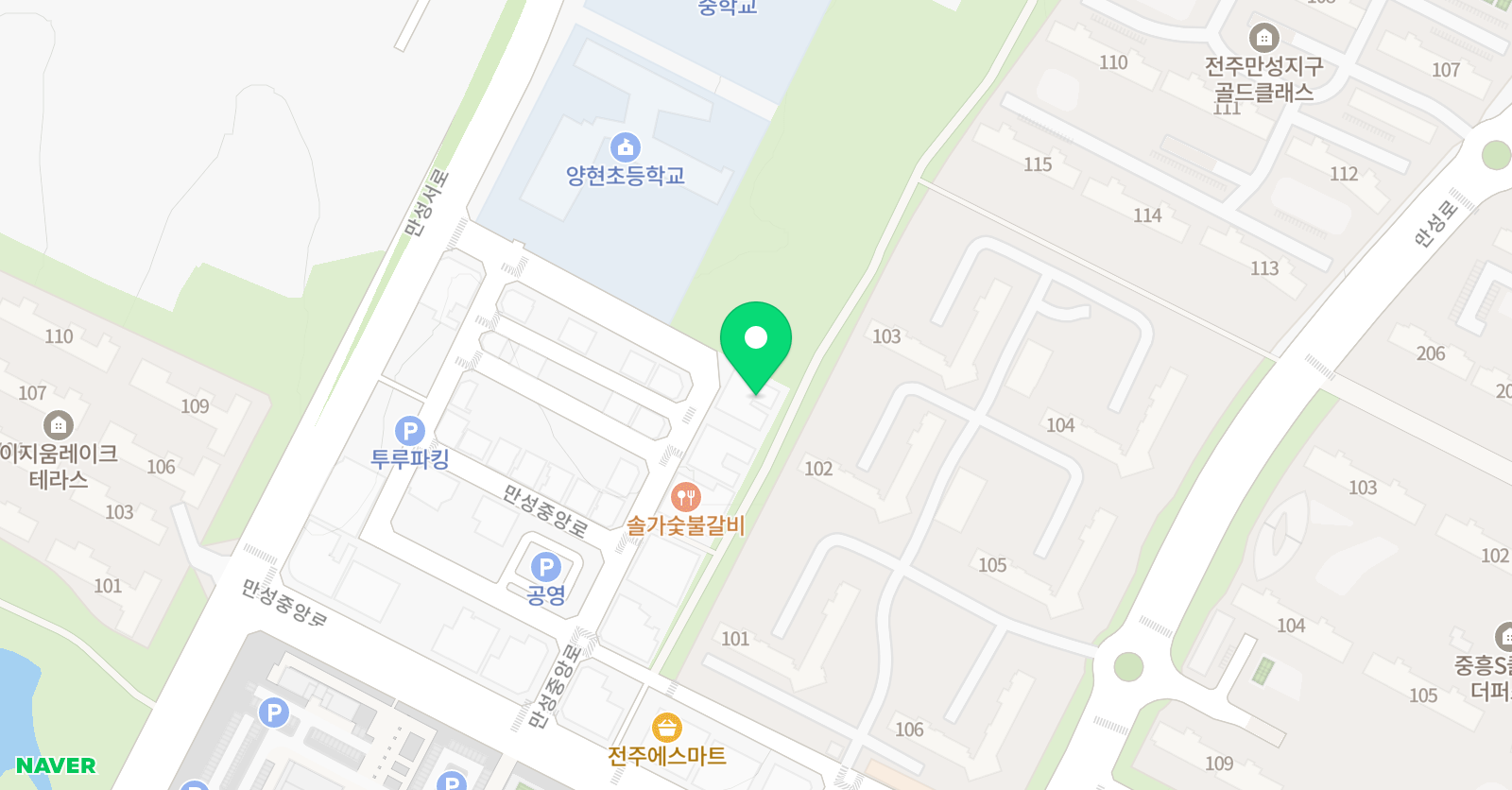 패럴랙스 양현 수학 학원 위치