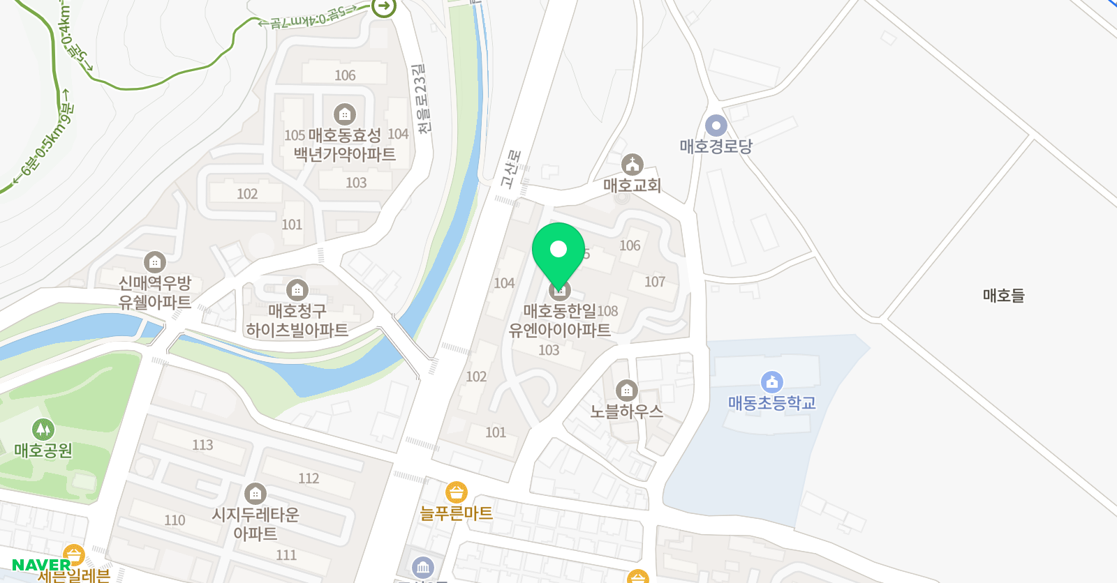 수학전문학원 위치