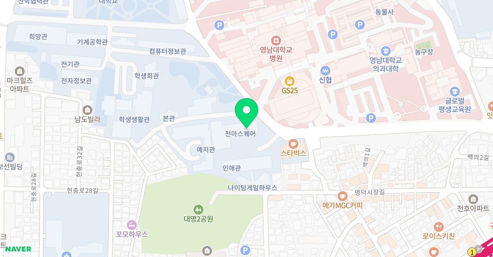 남구바둑스포츠클럽 위치