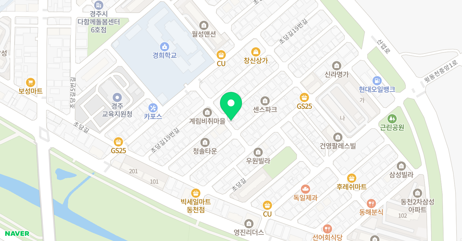 한우리 독서토론논술 경주동천독서문화원 위치
