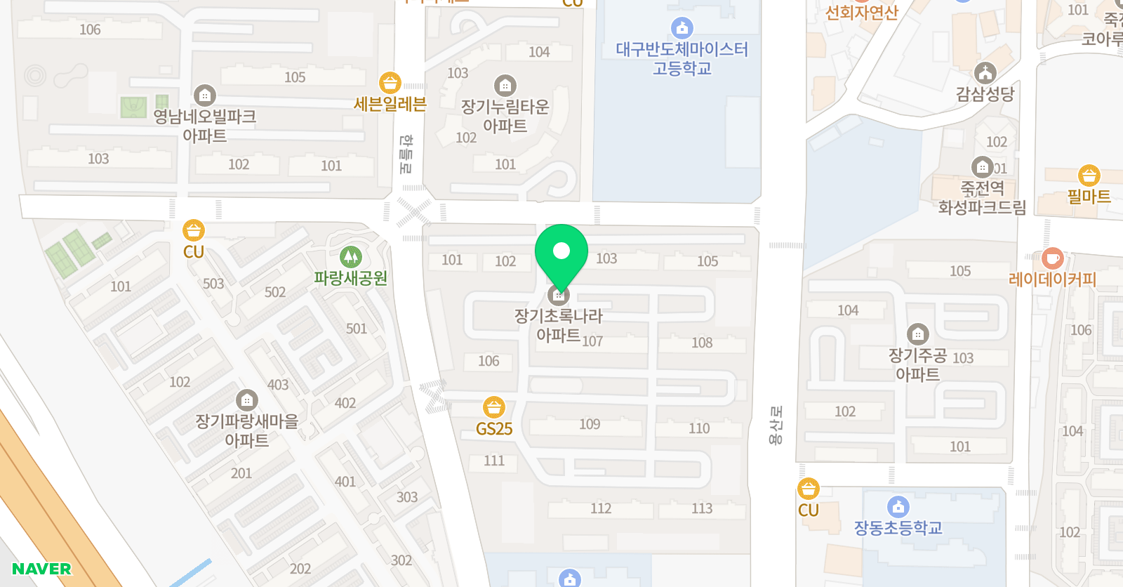 서린 태권도 위치