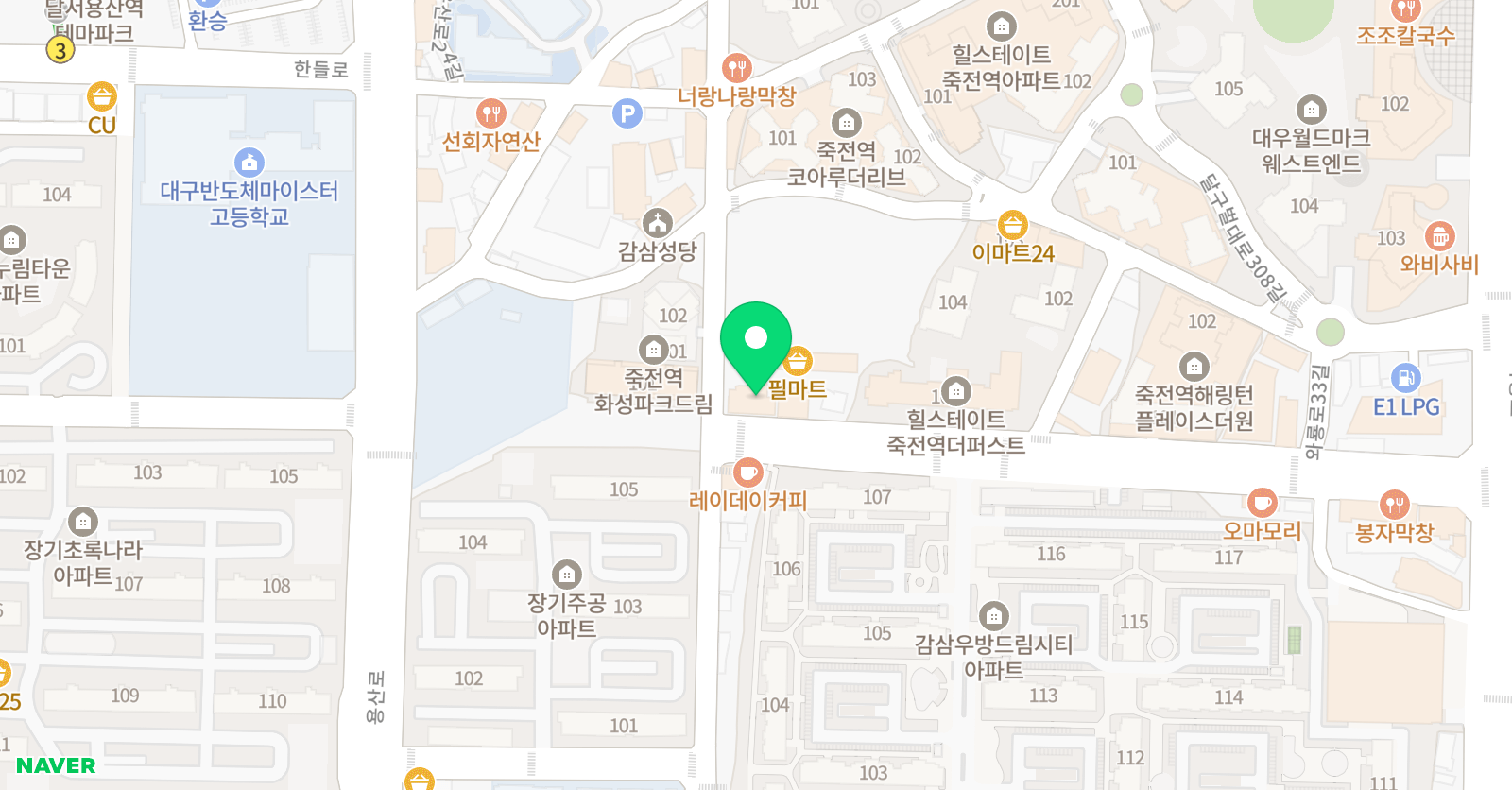YSM 수학 학원 위치