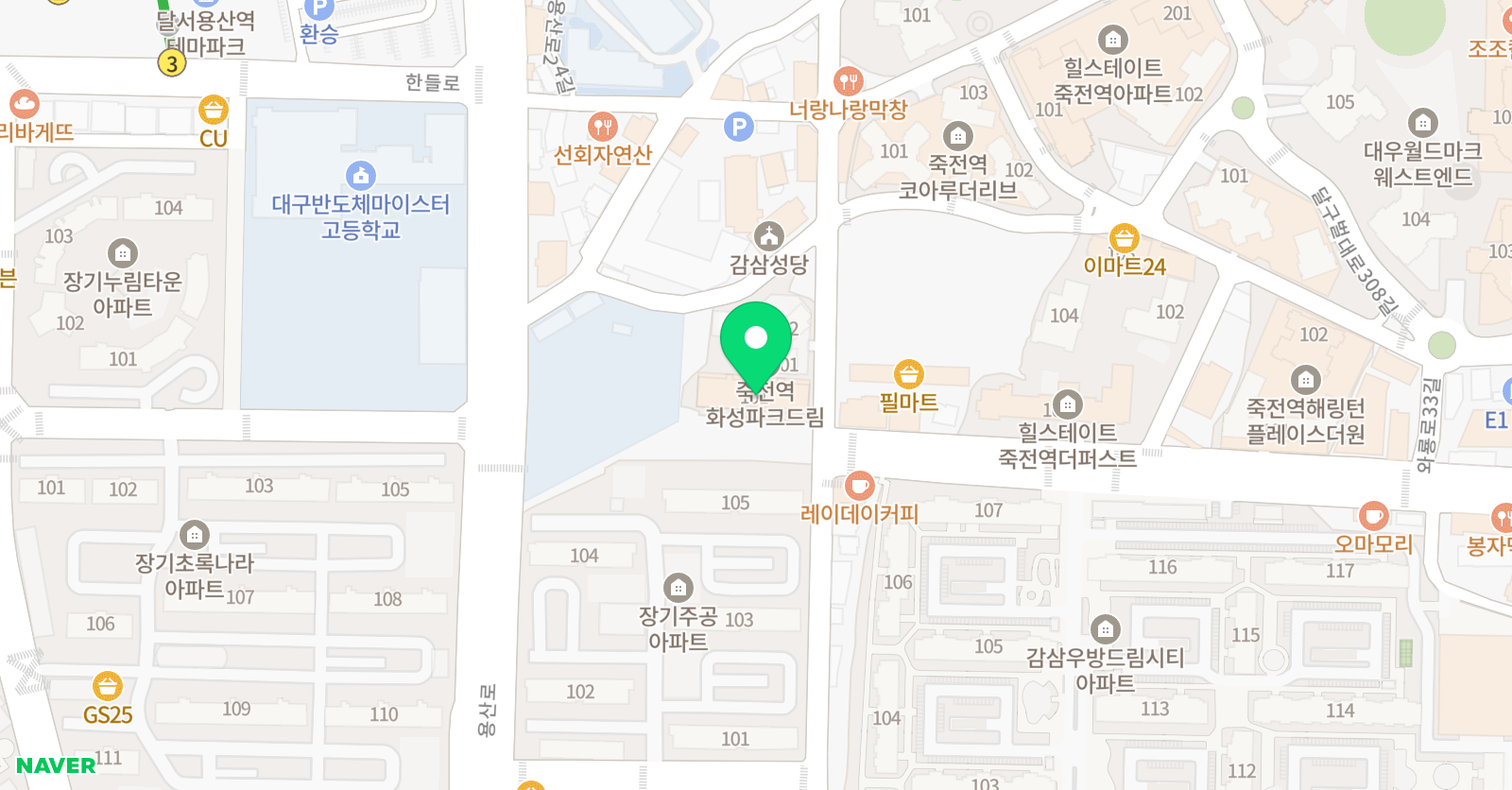 아이비키즈스포츠 죽전점 위치