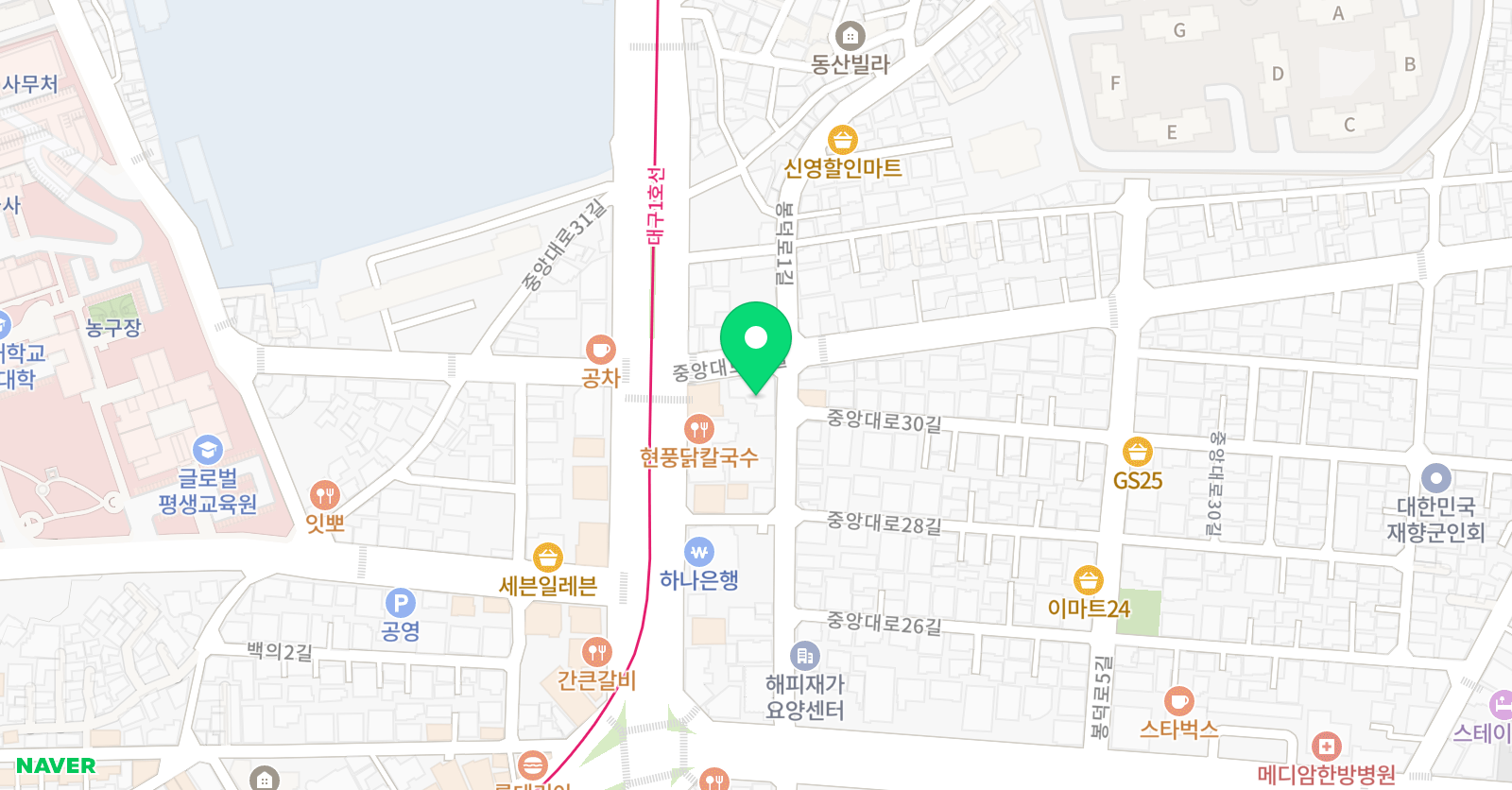 탑클래스 영어학원 위치