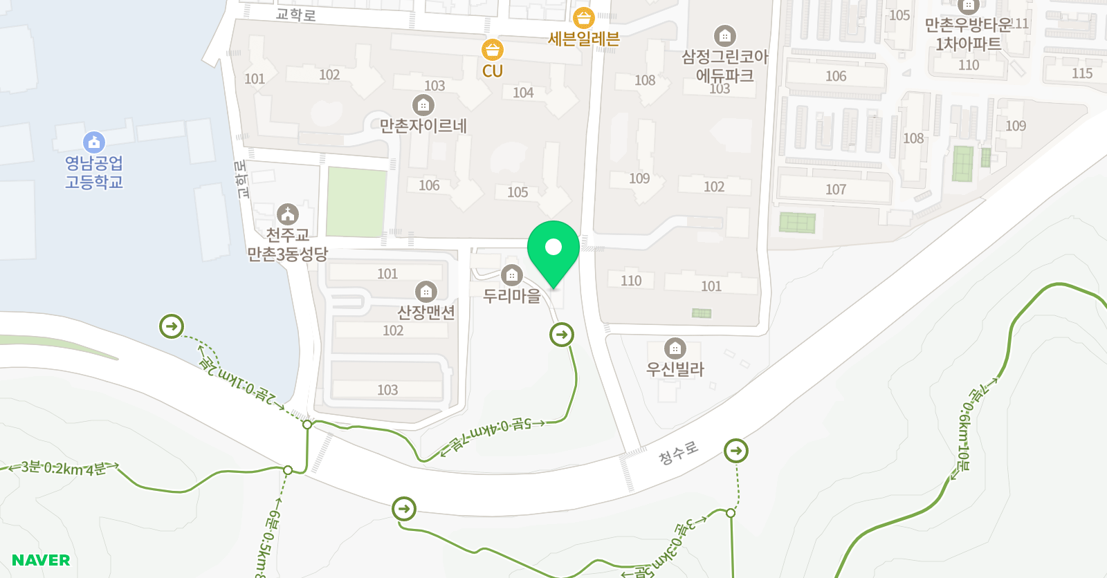 쿰 수학학원 위치