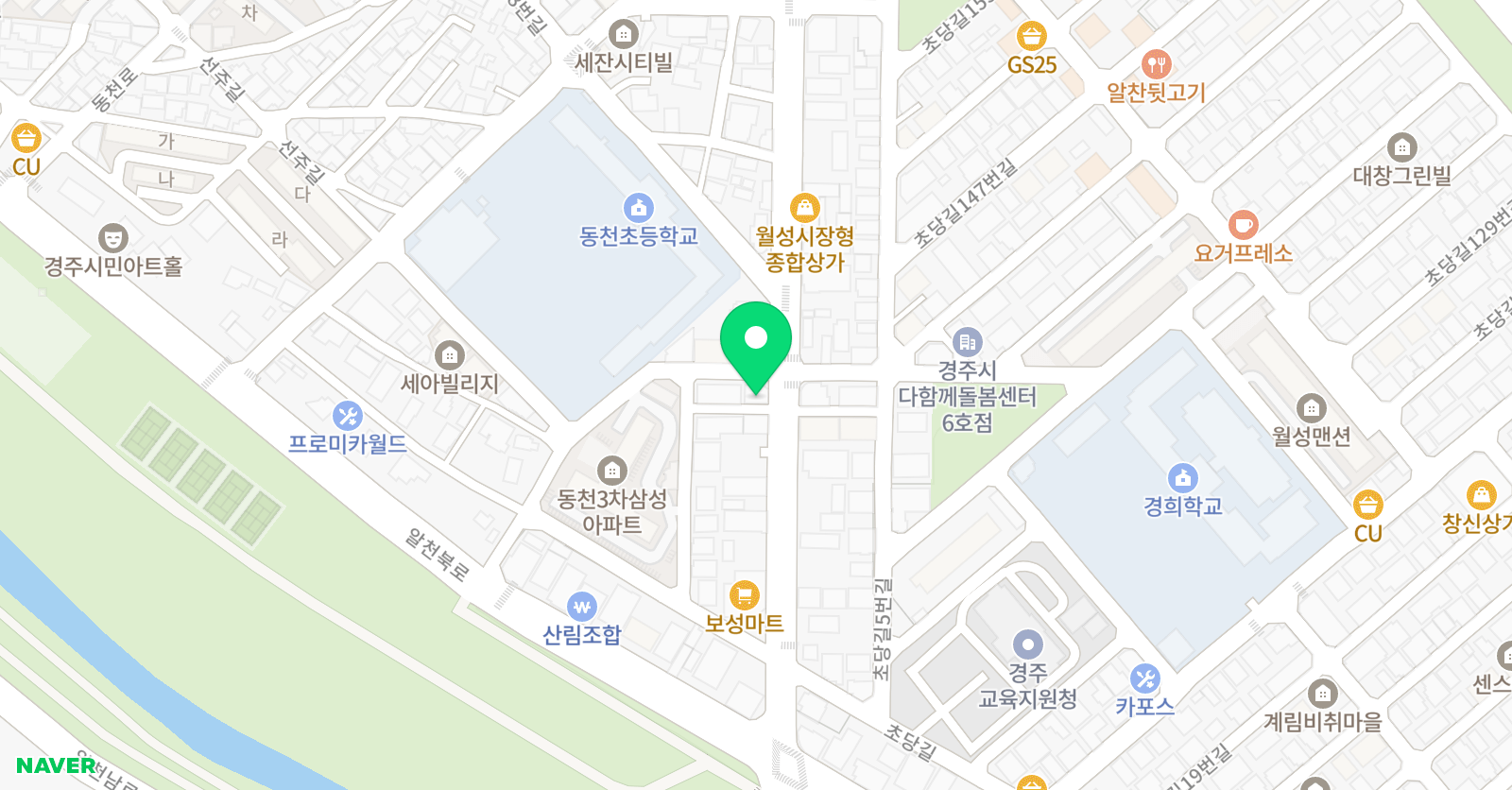 푸르넷 금솔학원 위치