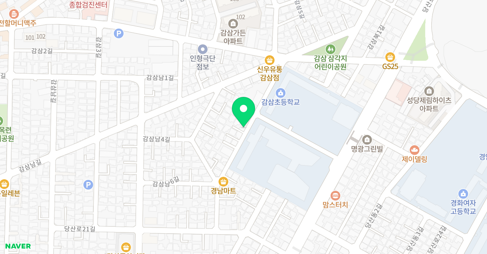 아트다움 미술 위치