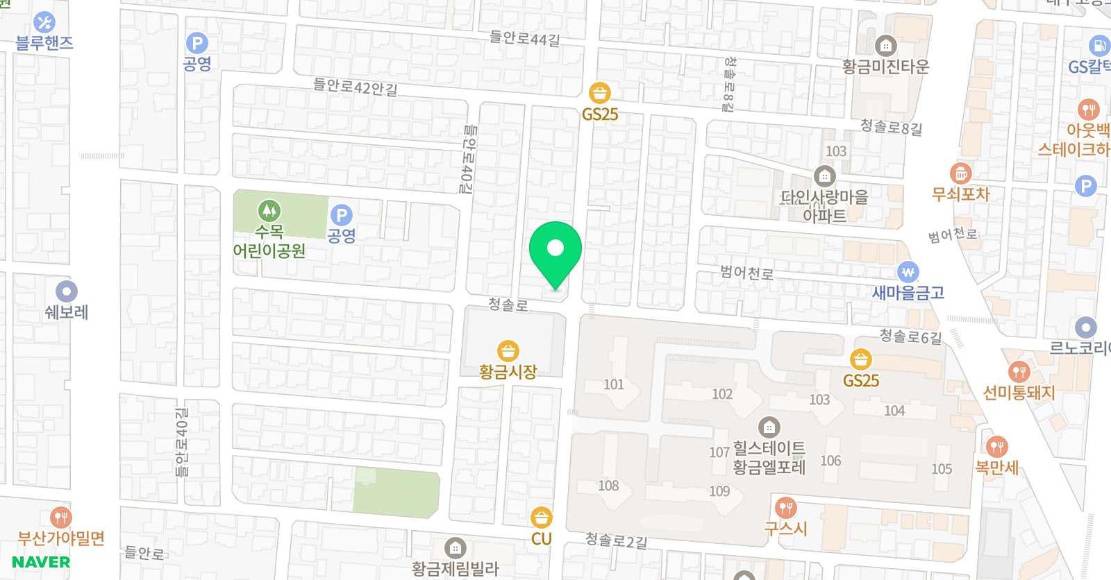 블랭크 창의가베 사고력수학 학원 위치