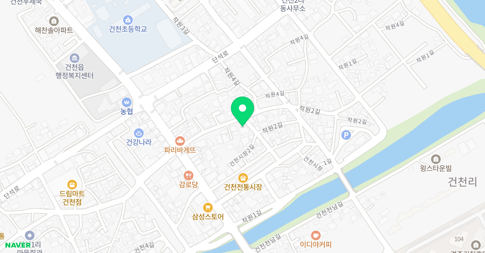 통문장 영어 교습소 건천점 위치
