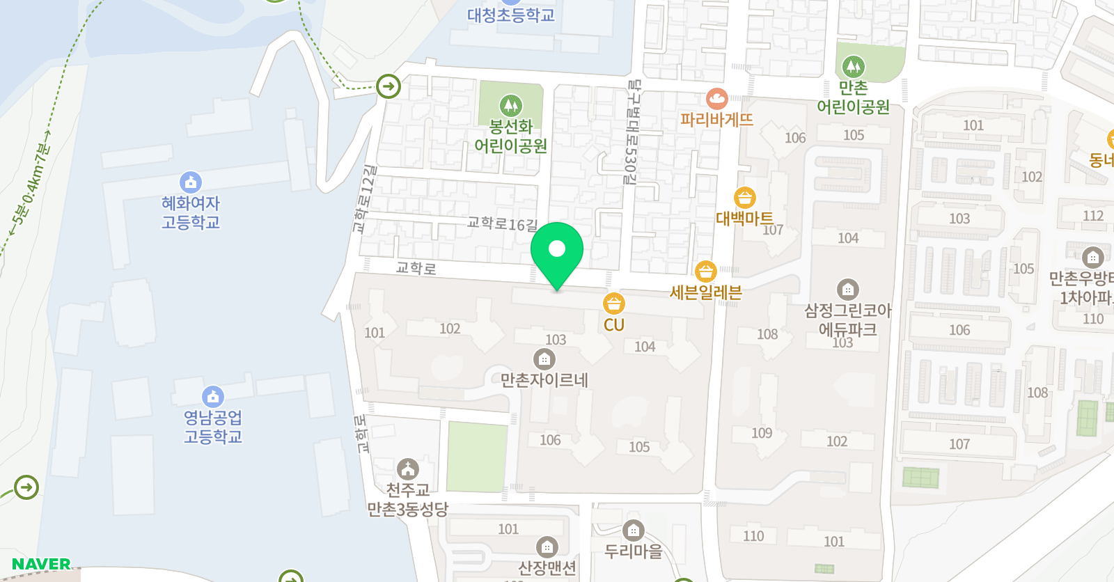 이플 피아노음악교습소 위치