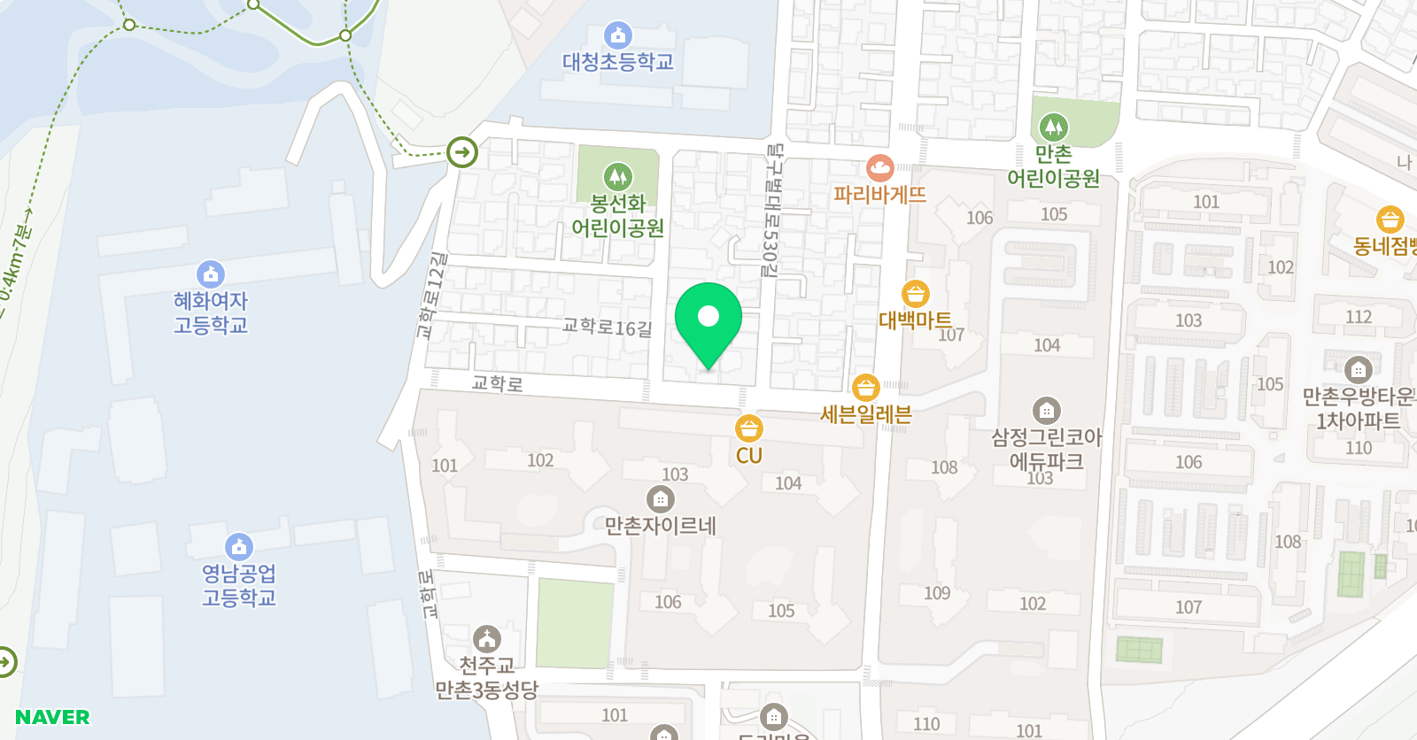 라라발레 학원 위치
