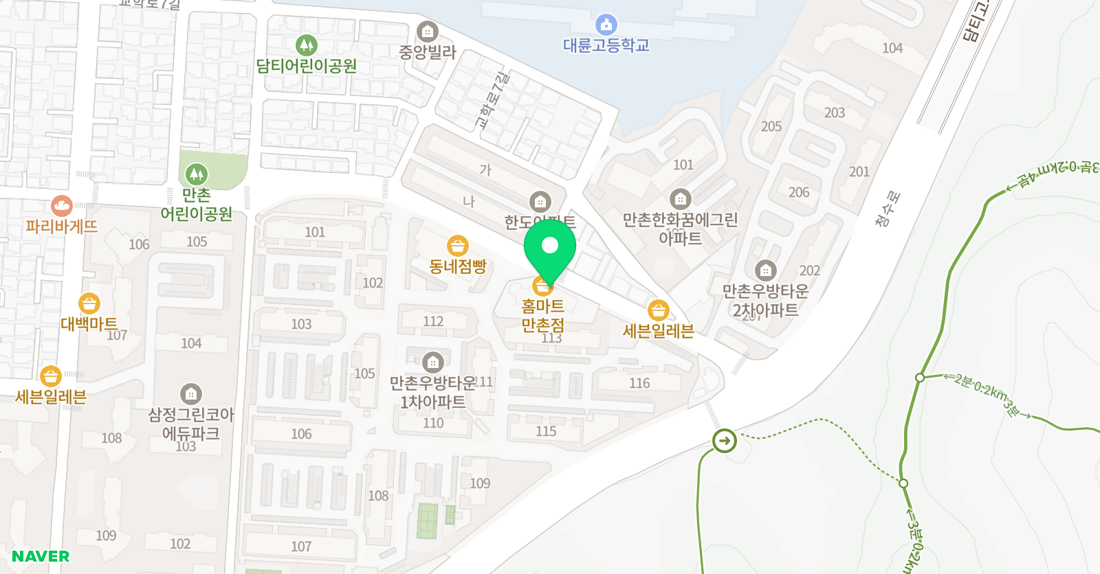 예스셈대청셈 수학교습소 위치