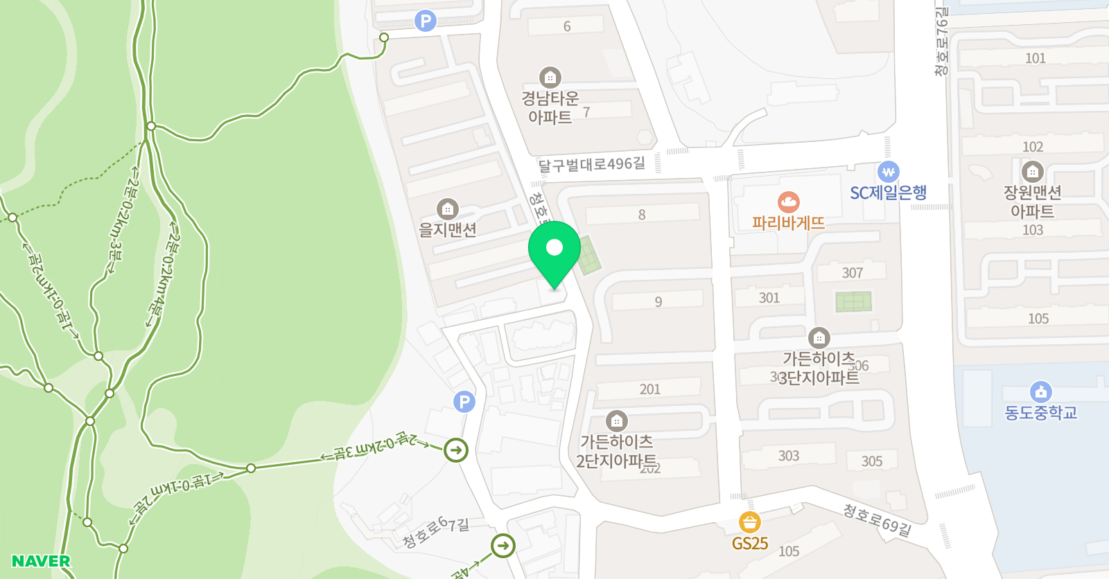 우진 태권도 점프스타 줄넘기 클럽 위치