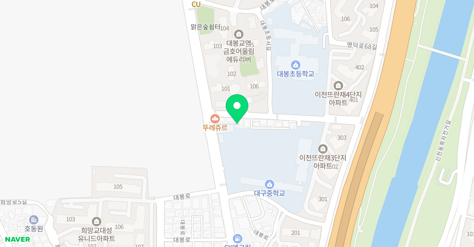 뮤엠 영어 이천점 위치
