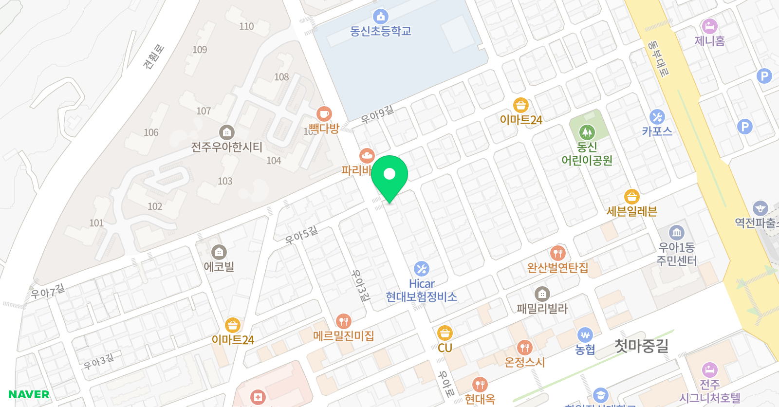 GEM 무용아카데미 위치