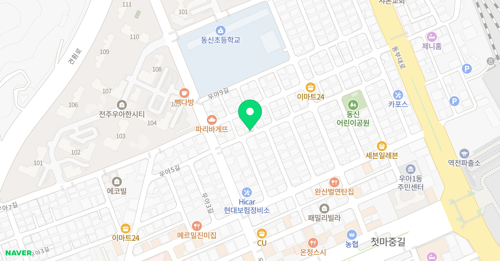 제니스 영수학원 위치