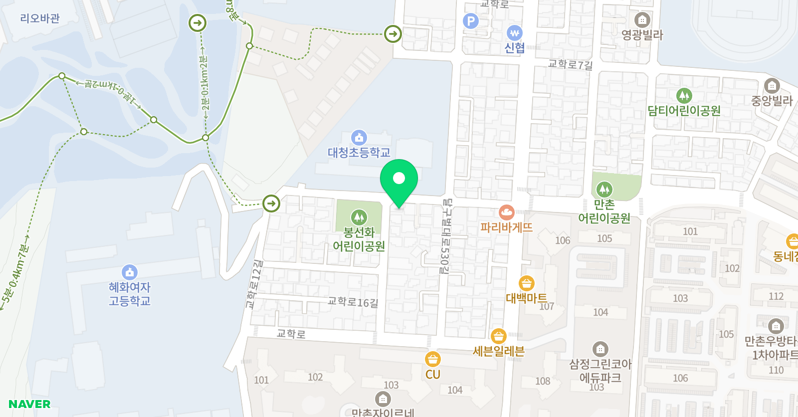 큰마루 논술교습소 위치