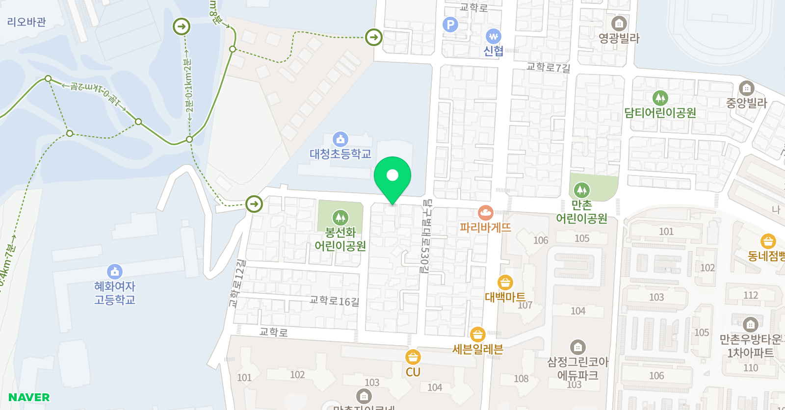 한우리독서토론논술 만촌1호독서클럽 위치