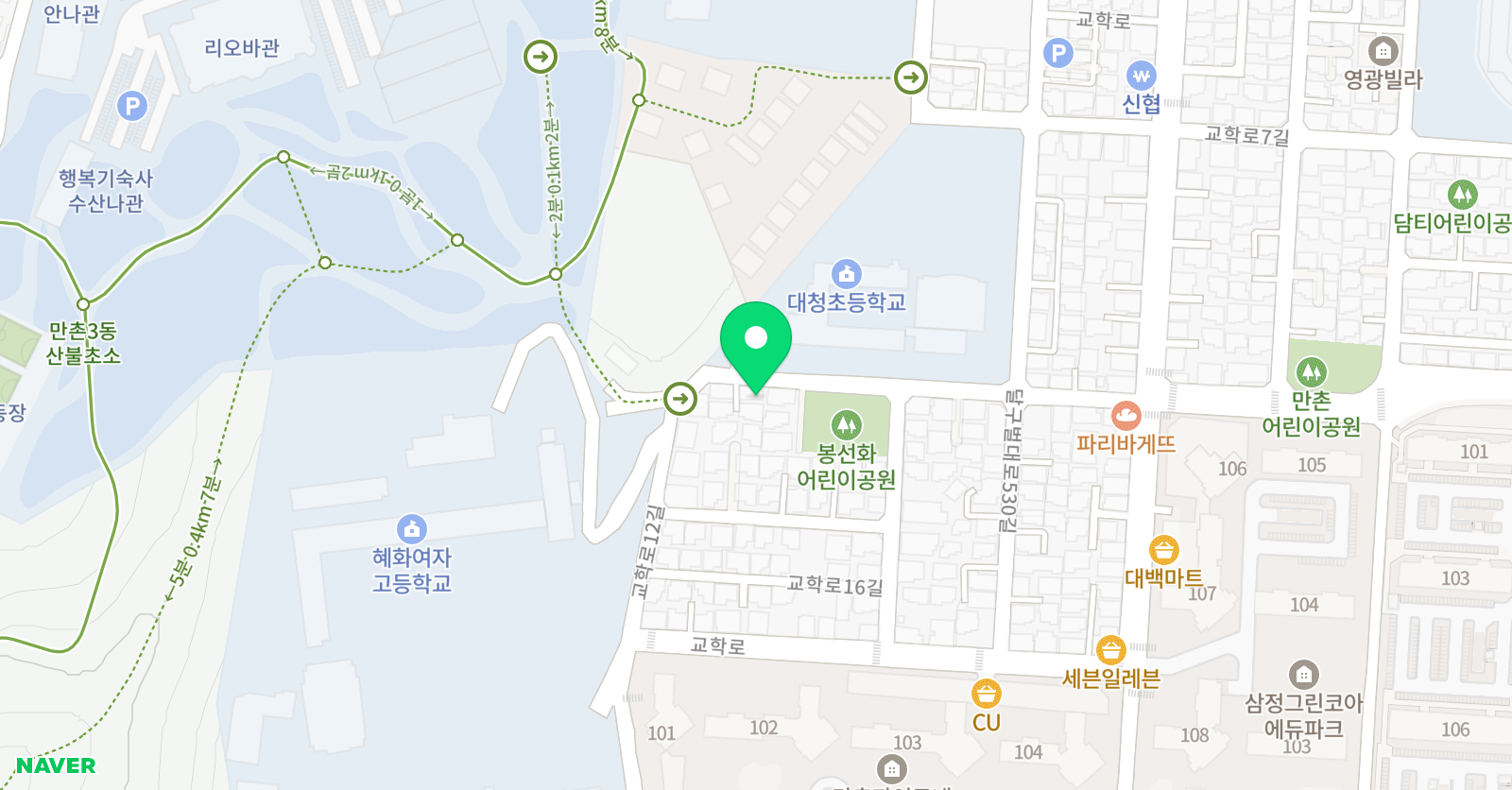 비상잉글리시아이 대청sky점 위치
