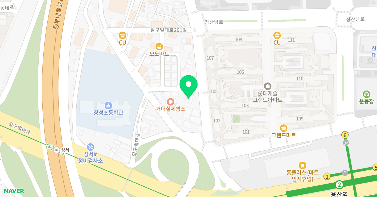 용호 태권도/길라잡이 태권도 위치