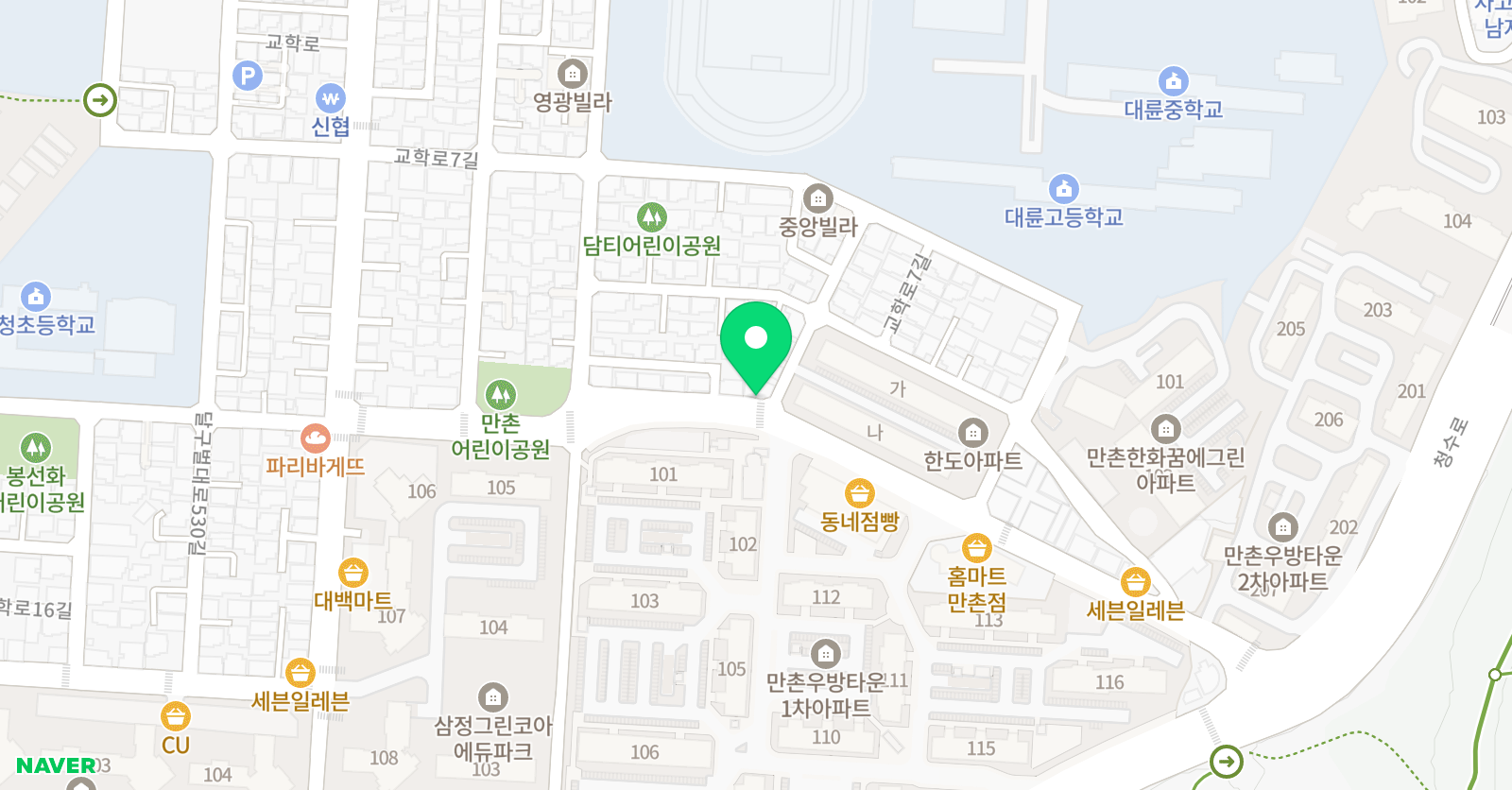 뮤엠 영어 만촌우방캠퍼스 위치