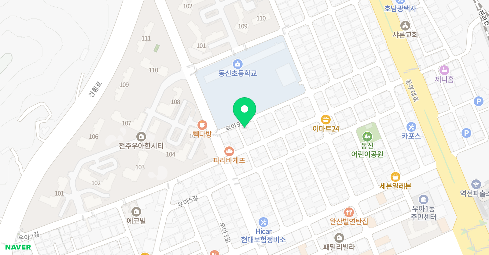 클레베 피아노음악학원 위치