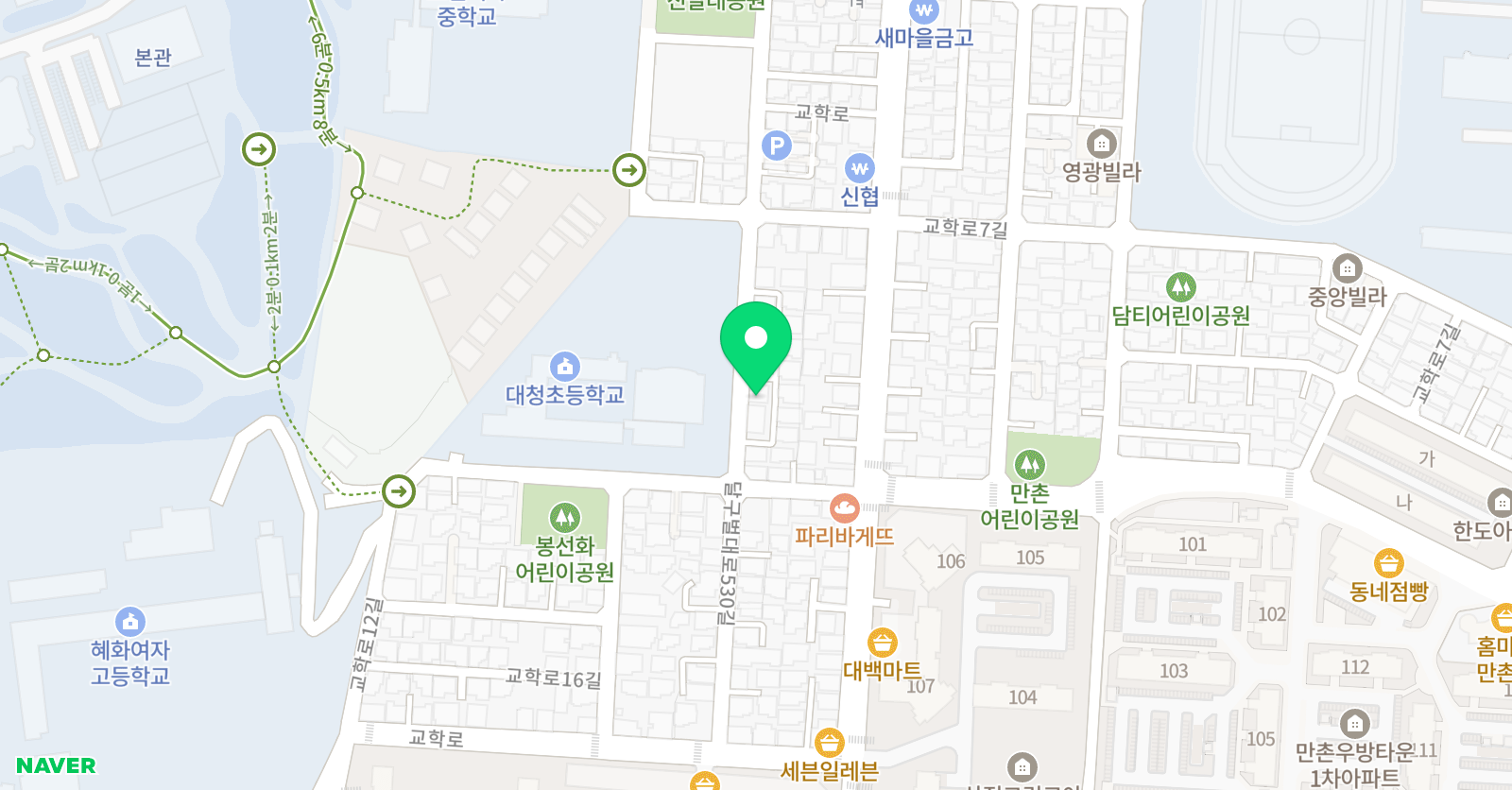 삼성영어셀레나 만촌대청교습소 위치