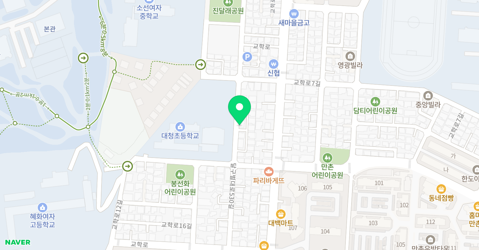스마트해법영어 만촌대청교실 위치