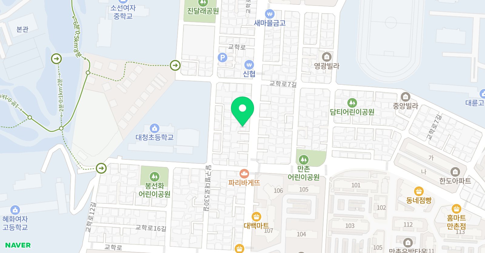 EiE고려대 어학원 대구만촌캠퍼스 위치