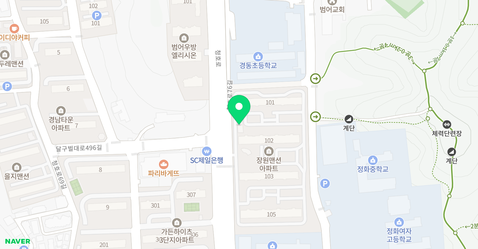 미지 수학 위치