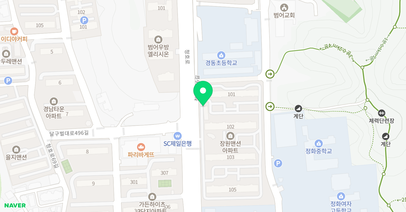 온누리 태권도 EMP줄넘기클럽 위치