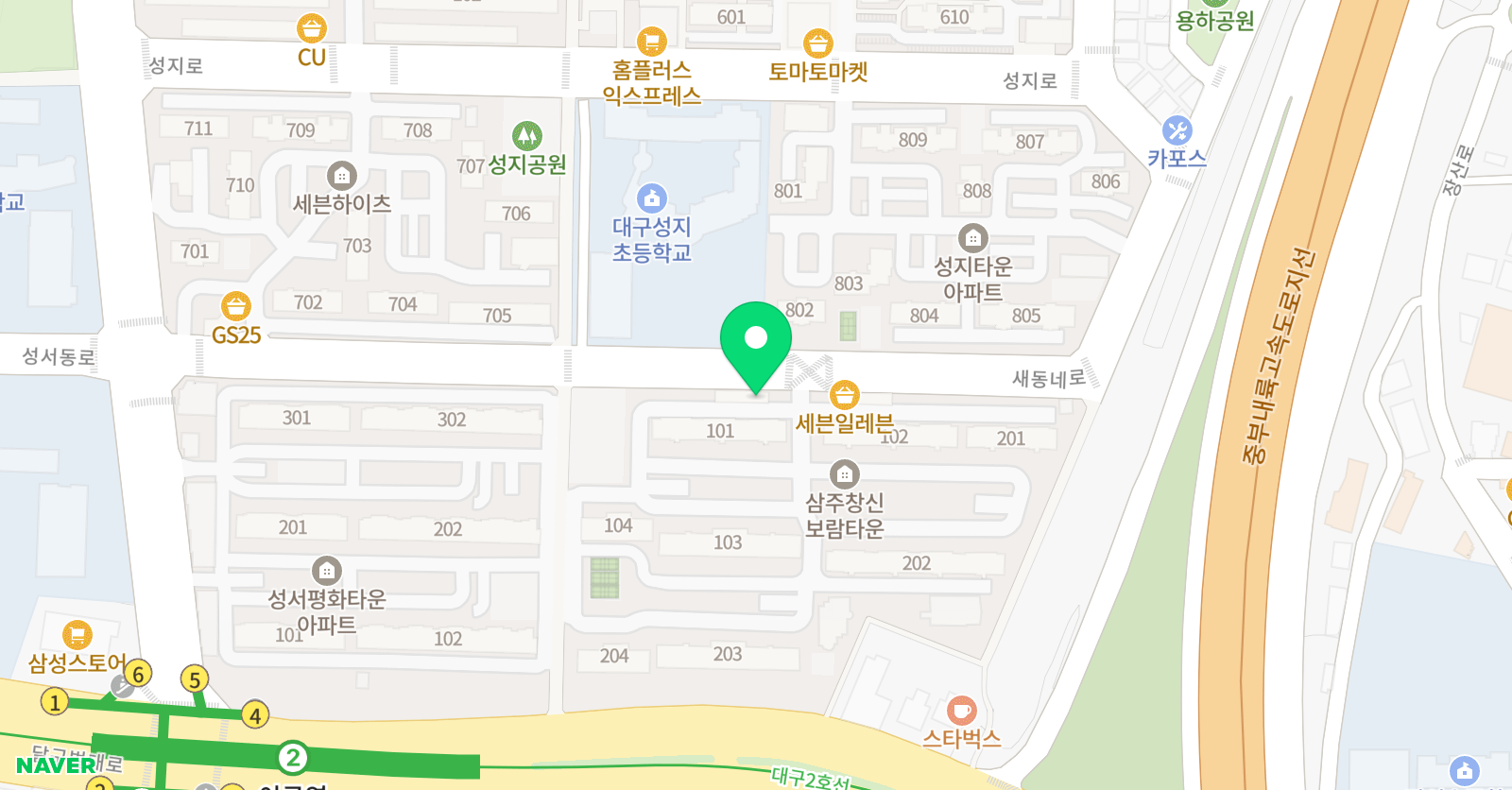 성산 태권도 학원 위치