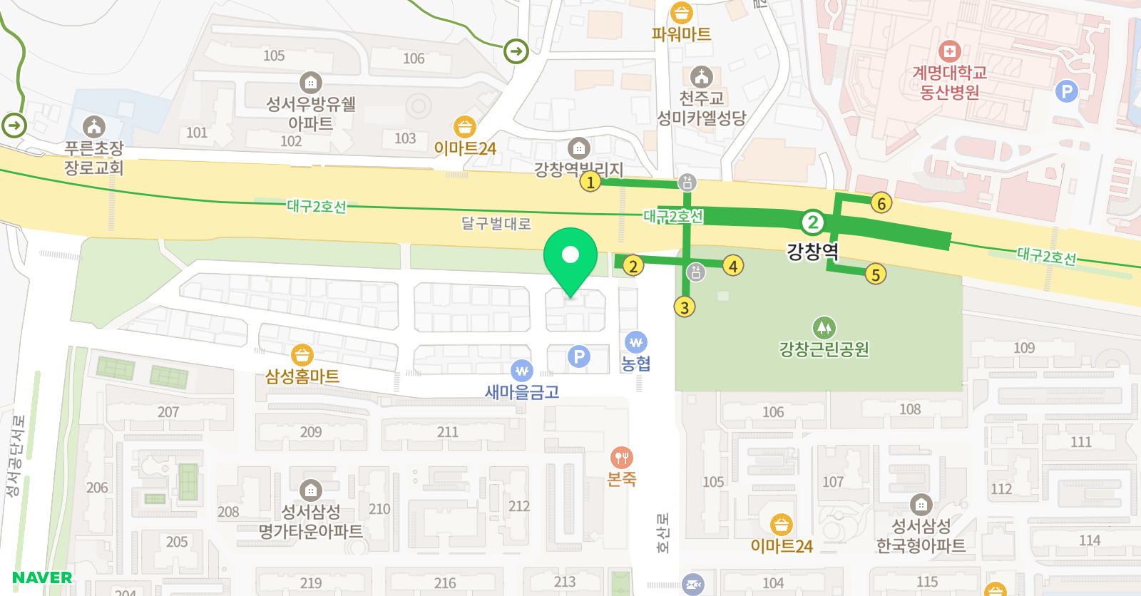 현정쌤 즐거운 수학교실 위치