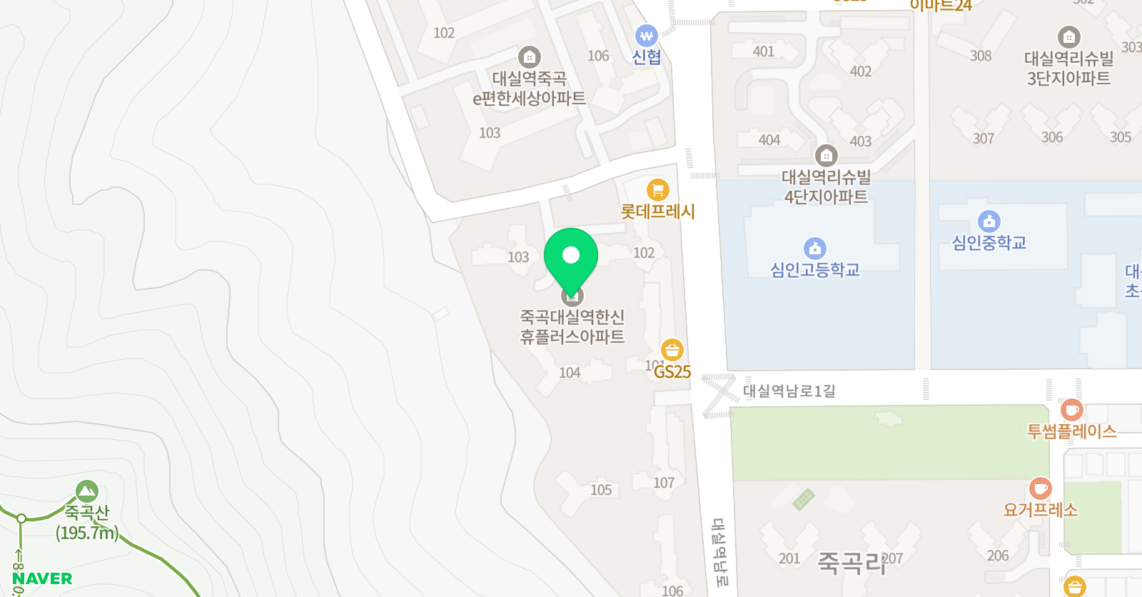 잉글리시브레인 스튜디오 죽곡점 위치