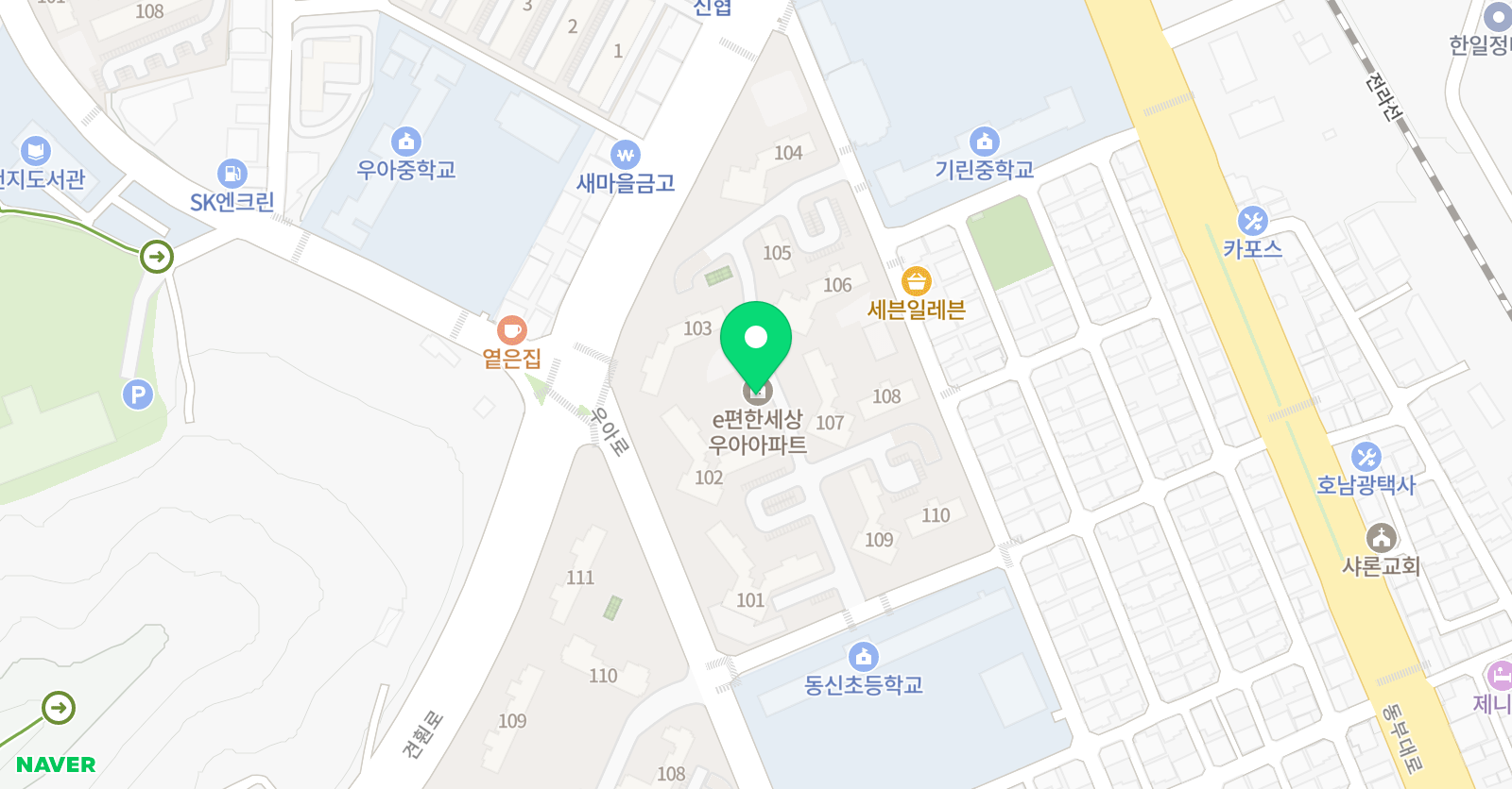 한우리 독서논술 위치