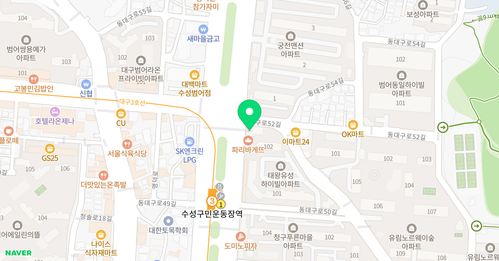 수성아트복싱클럽 범어점 위치