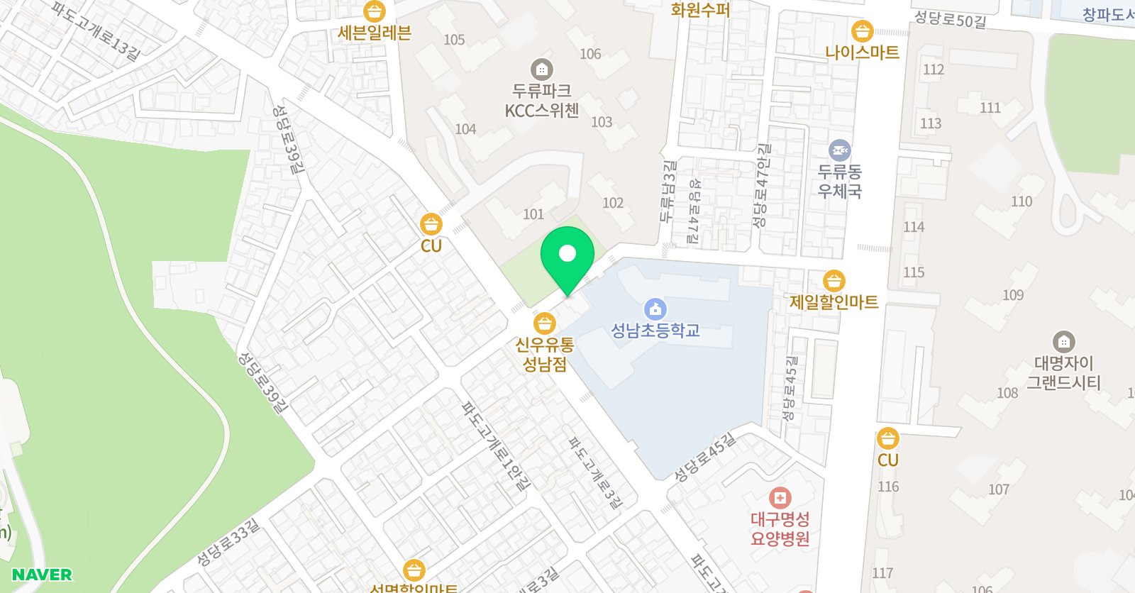 책나무 성남점 위치