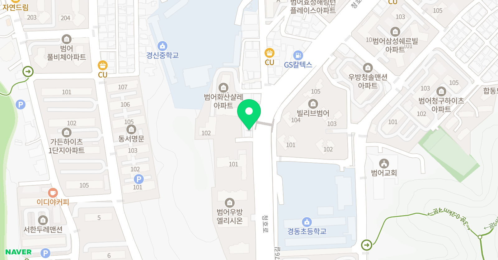 에이치 학원 위치